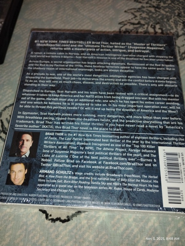 NEW! Audio CD. Scot Harvath Ser. Spy Master A Thriller by Brad Thor gallery