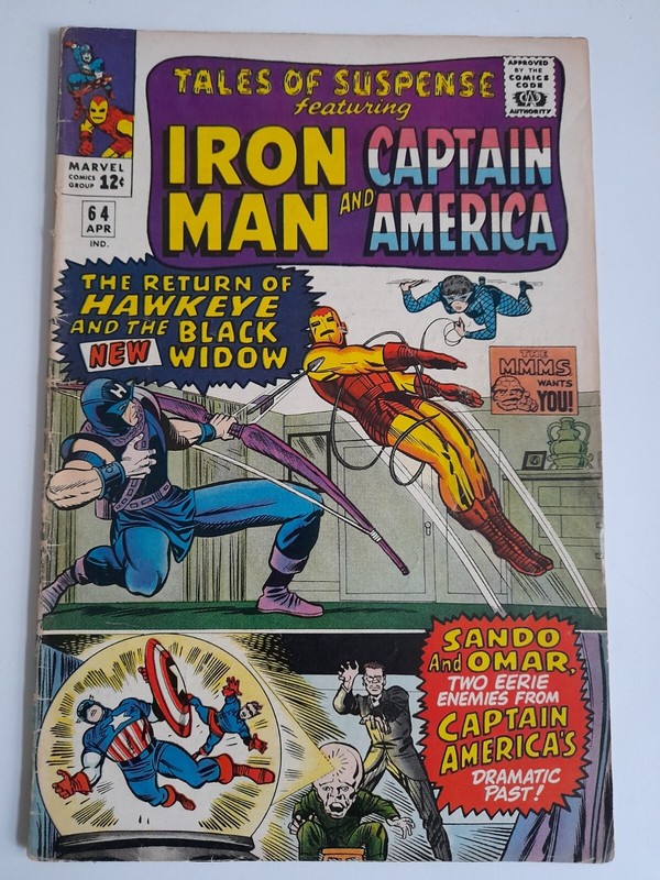 Tales of Suspense #64 Apr 1965 VGC 4.0 3rd appearance of Hawkeye