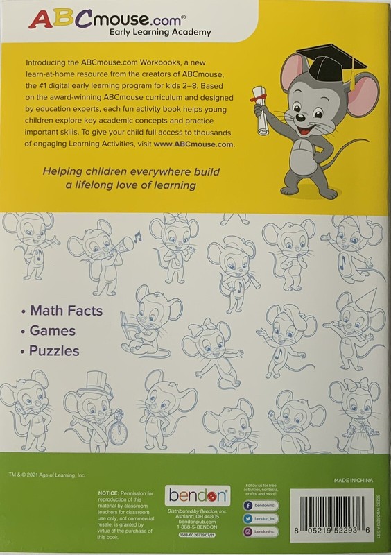 ABC Mouse Adding & Subtracting Kindergarten Workbook gallery