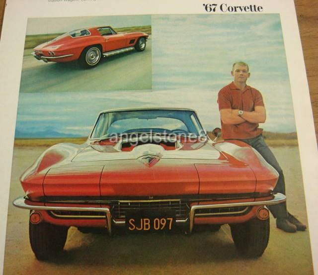 1967.CORVETTE STING RAY 427 Sports Coupe.1 Page Ad. 280mm x 200mm.Magazine page