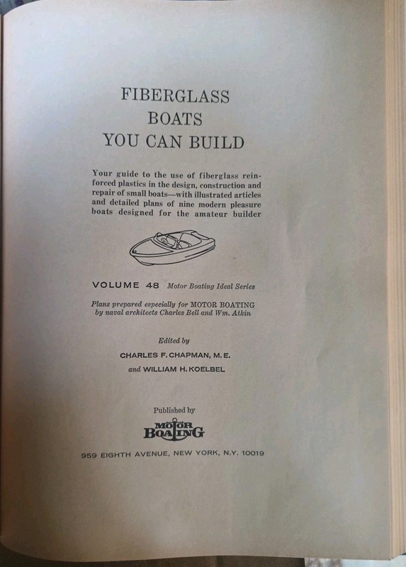 Vtg 1960s Fiberglass Boats You Can Build Book Vol 48 Charles Bell Boat Plans DIY gallery