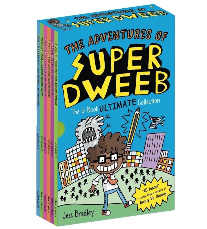 The Adventures of Super Dweeb Series 6 Books Set – Ages 7-9 – By Jess Bradley