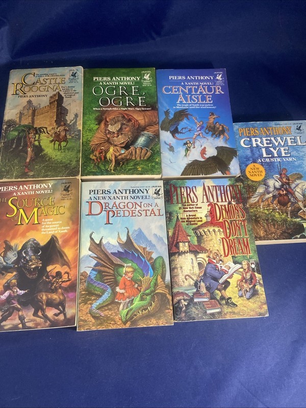 Xanth Book Lot of 7 Piers Anthony PB 6 In As-new Condition
