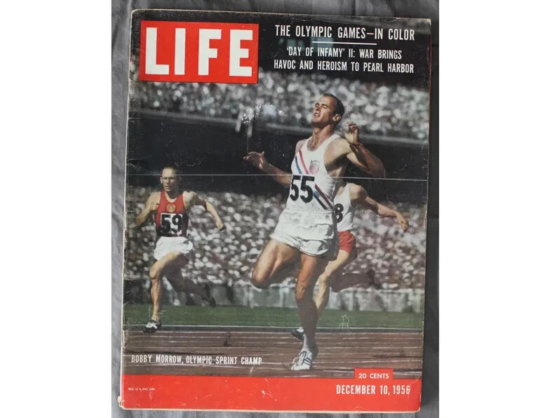 Life Magazine Dec 10, 1956 Olympic Games – In Color 14 x 10 1/2 Frameable
