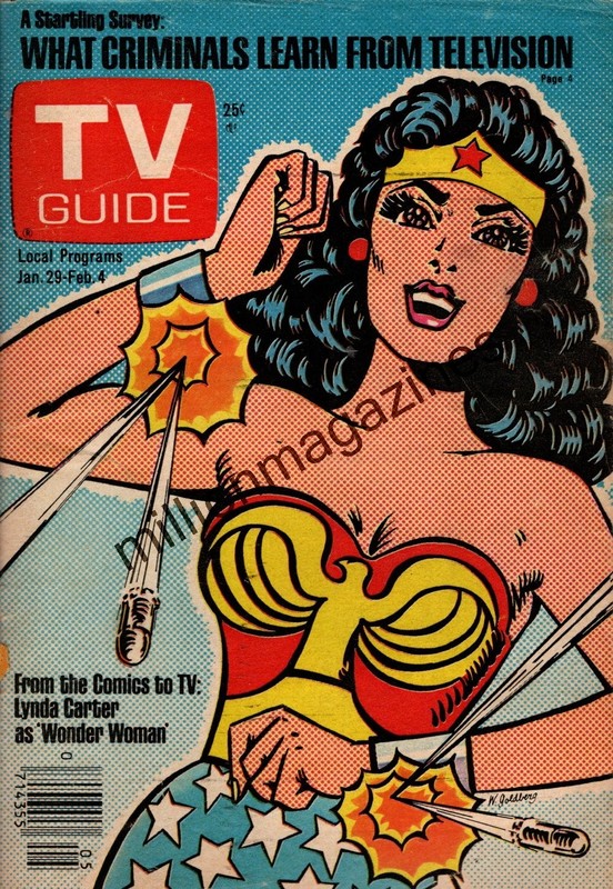 1977 TV Guide January 29 – Wonder Woman; Lynda Carter; Tony Randall – Opera;