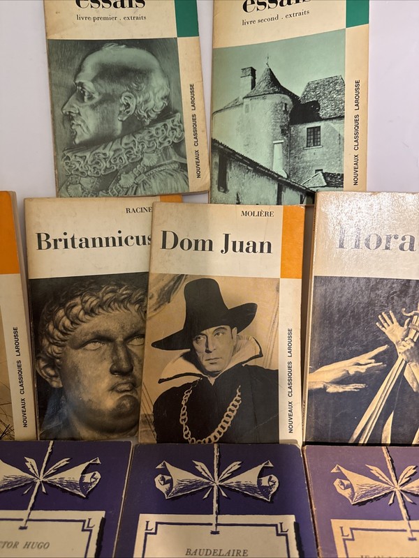 VINTAGE French Language Novels Lot of 14 Classics Literature Illustrated Photos gallery