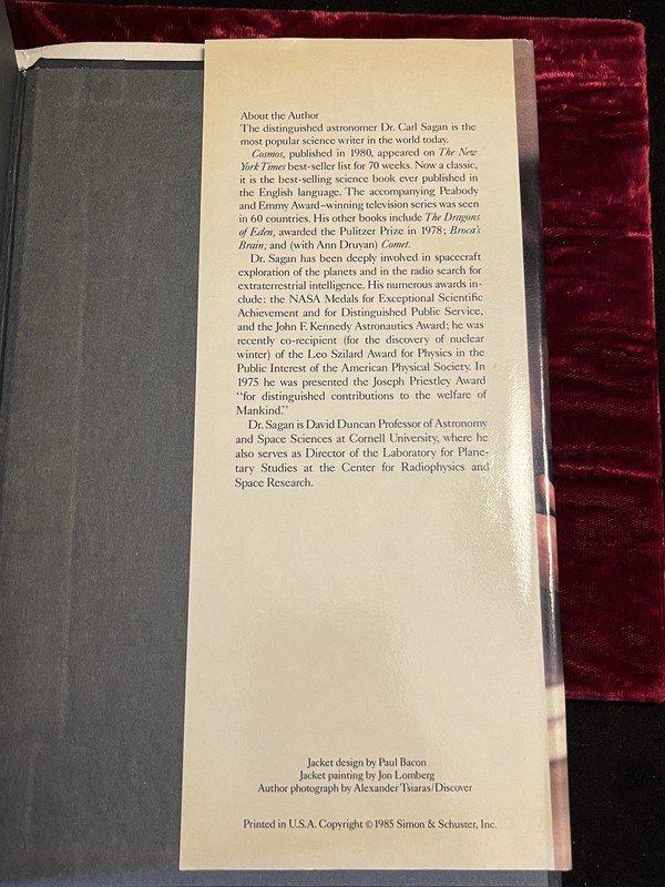 Carl Sagan Contact A Novel 1985 w/DJ Science Fiction Book Vintage gallery