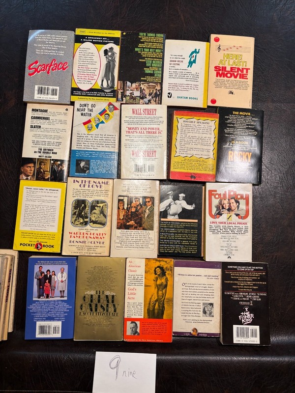 Lot 9 - 20 movie tie-in paperbacks average VG 1930s - 2000s film editions gallery