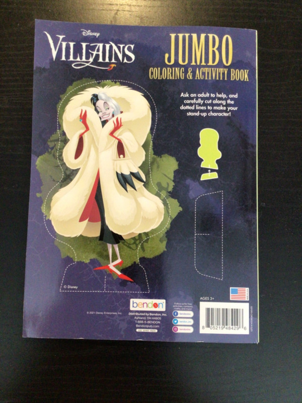 Disney Villains Jumbo Coloring Activity Book New 80 pages by Bendon gallery
