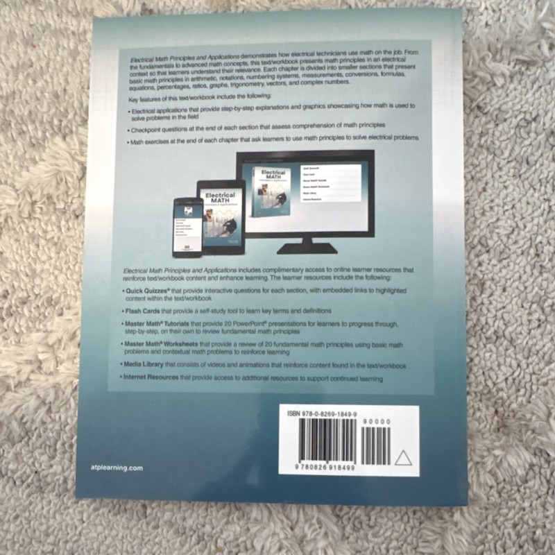 ATP Electrical Math Principles & Applications by Weston & Klette Paperback gallery