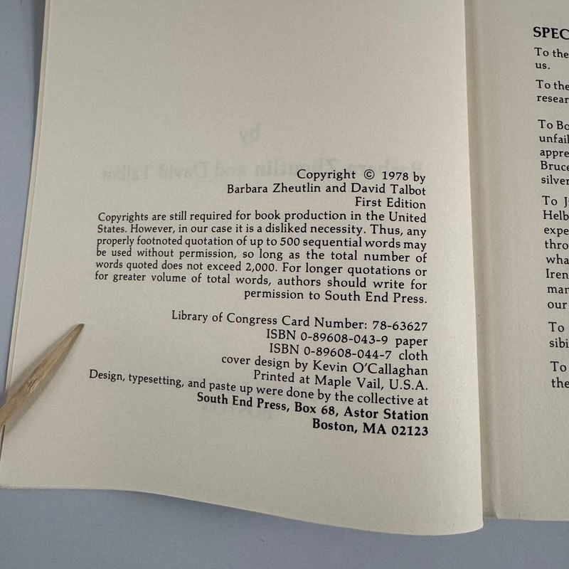 Creative Differences Talbot & Zheutlin 1978 First Edition Hollywood Politics ARC gallery