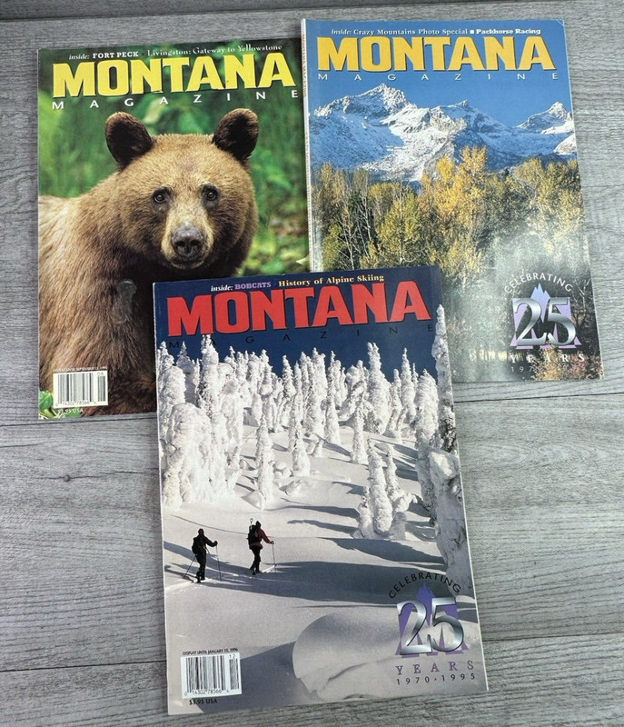 Vintage Lot Of 6 Montana Magazine 1995 Bimonthly Issues gallery