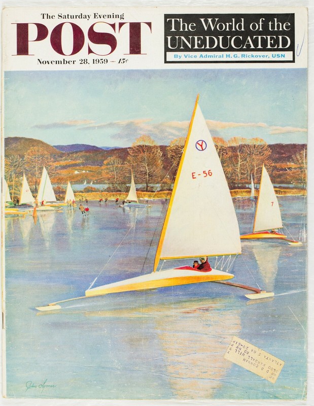 ICE SAILING SATURDAY EVENING POST MAGAZINE 43 LgAds NOVEMBER 28 1959 M45