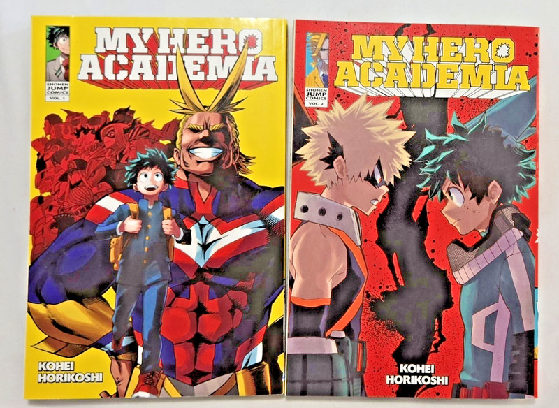 My Hero Academia, MANGA SET! Vol. 1 & 2 by Horikoshi, Kohei – VERY GOOD