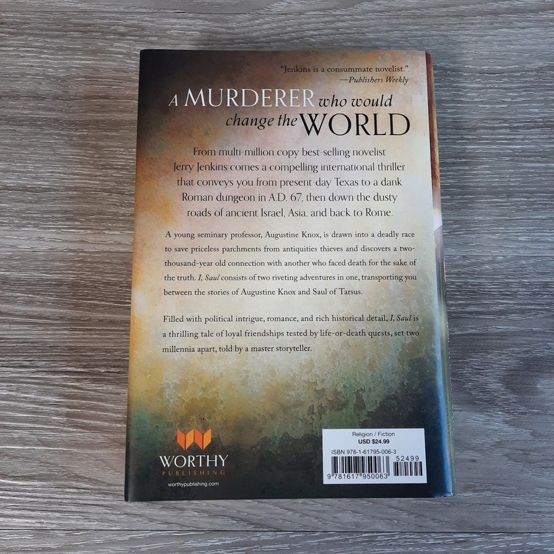 I, Saul Jerry B. Jenkins 2013 First Edition Thriller Worthy Publishing gallery