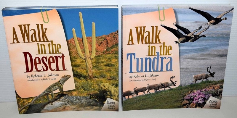Lot of 8 Books (4-A Walk in the Desert & 4-A Walk in the Tundra) New