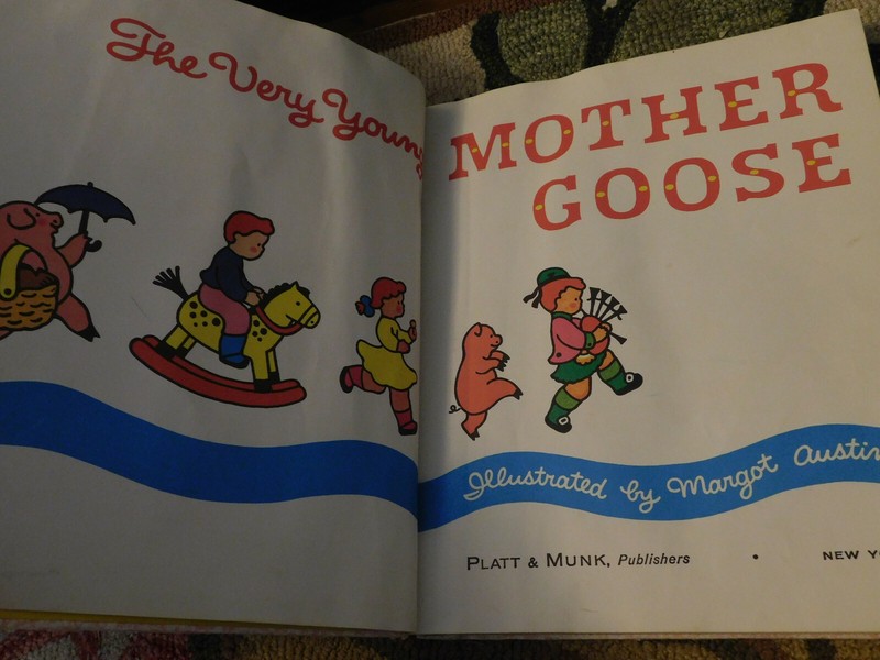 Vtg The Very Young Mother Goose Illustrated Margot Austin HB Oversized 1963 Rare gallery