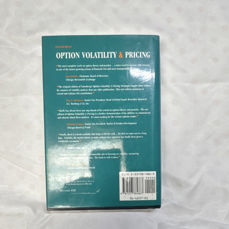 Option Volatility & Pricing Sheldon Natenberg McGraw-Hill Hardcover Textbook gallery