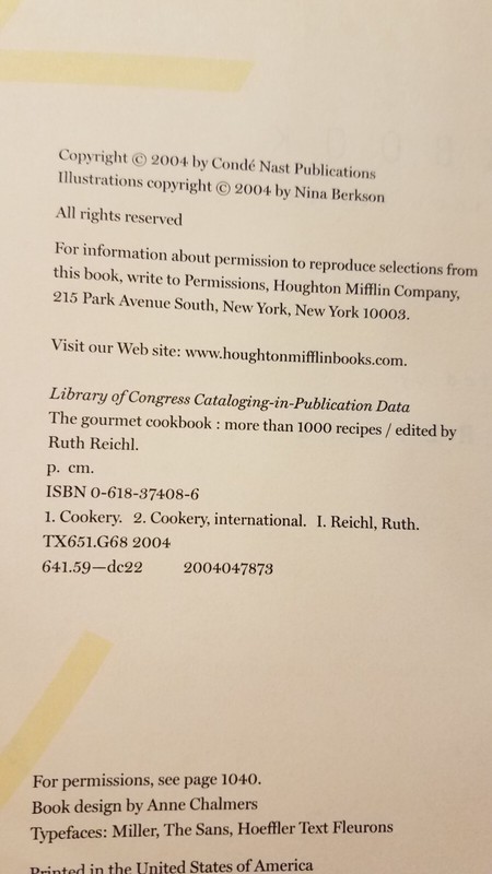 The Gourmet Cookbook : More Than 1000 Recipes by Ruth Reichl (2004, Hardcover) gallery