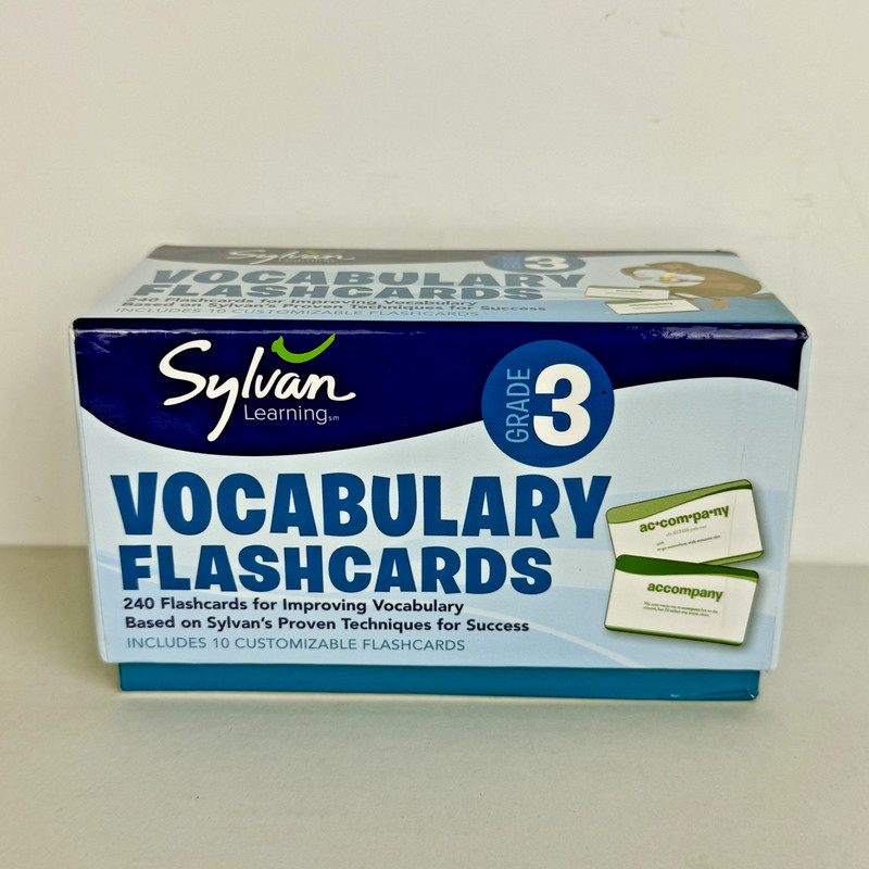 Sylvan Learning Grade 3 Vocabulary Flashcards 240 Cards