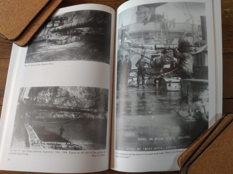 Loss of H. M. S. Montagu , Lundy, 1906 by G.M. Davis P/Back 2006. Royal Navy gallery