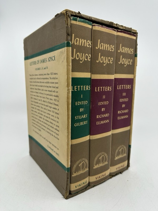 Letters of James Joyce Three Volumes Box Set 1966 Richard Ellmann Viking Press