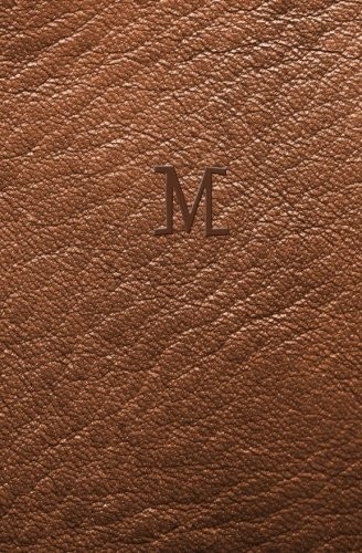 M: PERSONALIZED INITIAL JOURNAL (BROWN LEATHER LOOK By My Personal Journals NEW