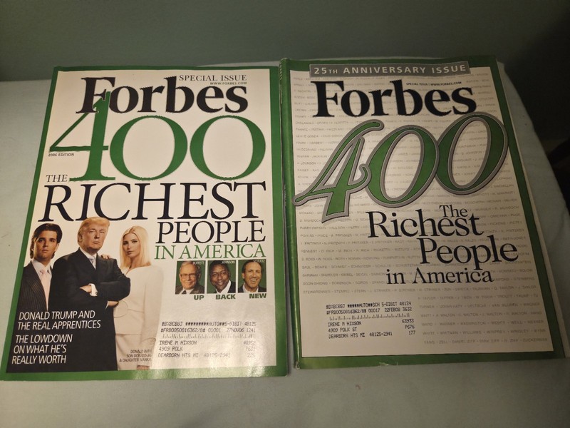 Forbes Special Issue Vintage 25th Anniversary 2007 & 2006 Collector’s Edition