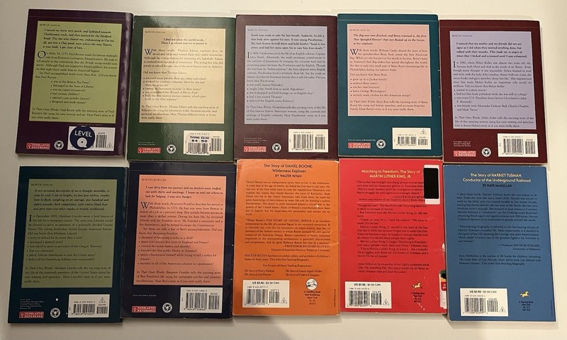 Lot of 10 In Their Own Words and The Story of Scholastic Reference Biographies gallery