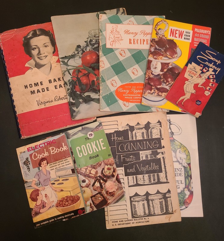 A Collection of 9 Antique and Vintage Cookbooks From 1940s – 1970s