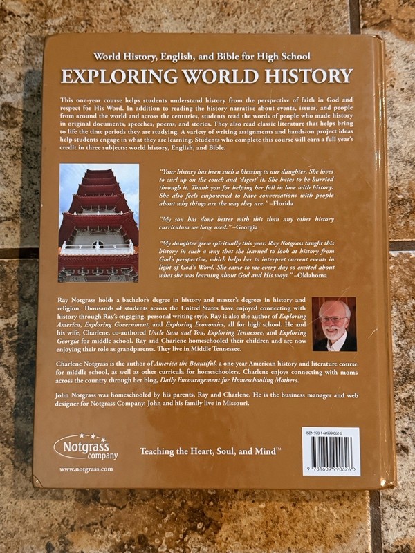 Notgrass Exploring World History Vol 1 & 2/In Their Words/Quiz Key Student Revie gallery