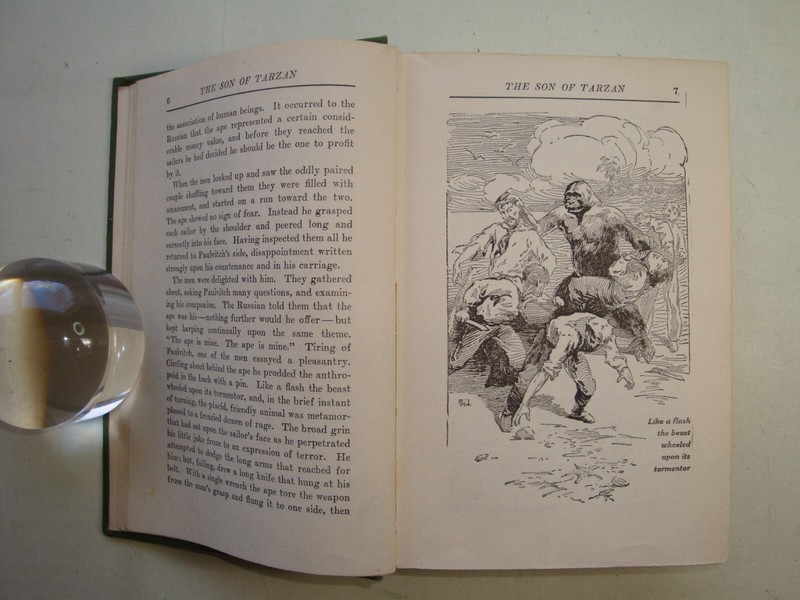 THE SON OF TARZAN, Edgar Rice Burroughs 1918, Second Edition, J. Allen St. John gallery