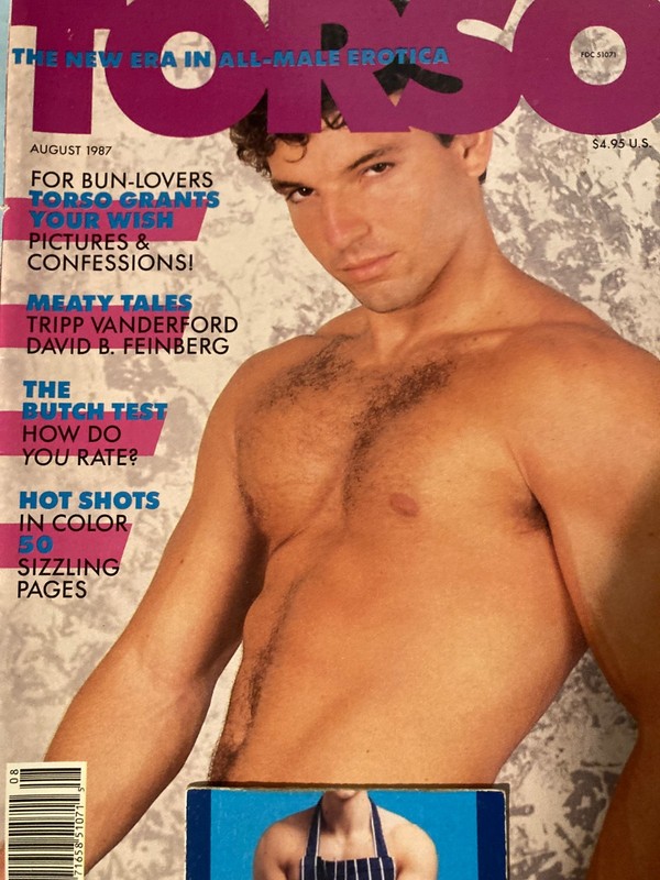 Torso Magazine, Aug. 1987, Playgirl-Like, Gay Interest, Out-of-Print, Vintage