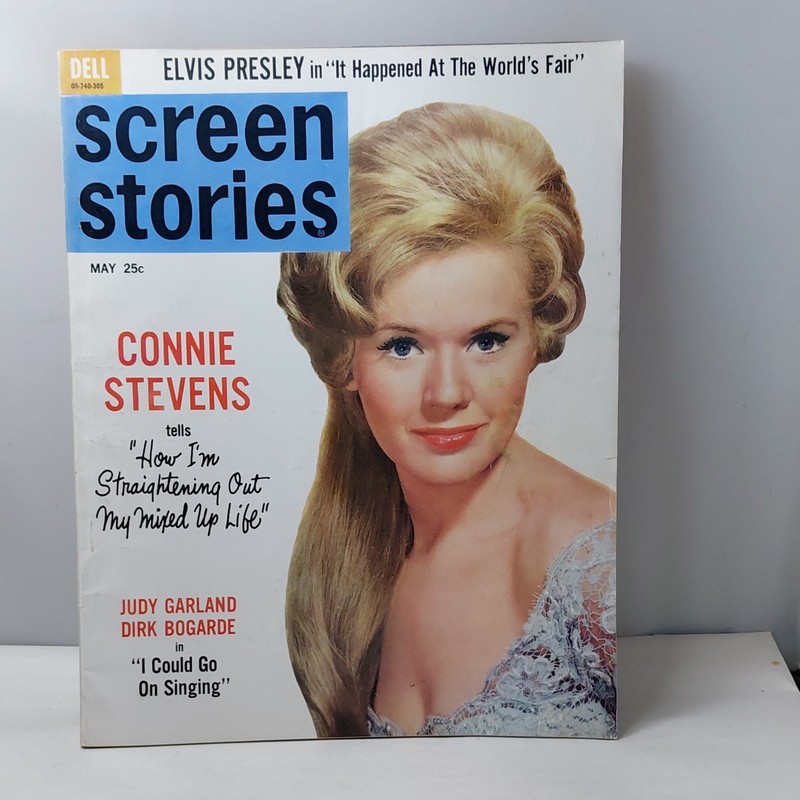 Screen Stories Magazine May 1963 Connie Stevens Judy Garland Movies & TV Elvis