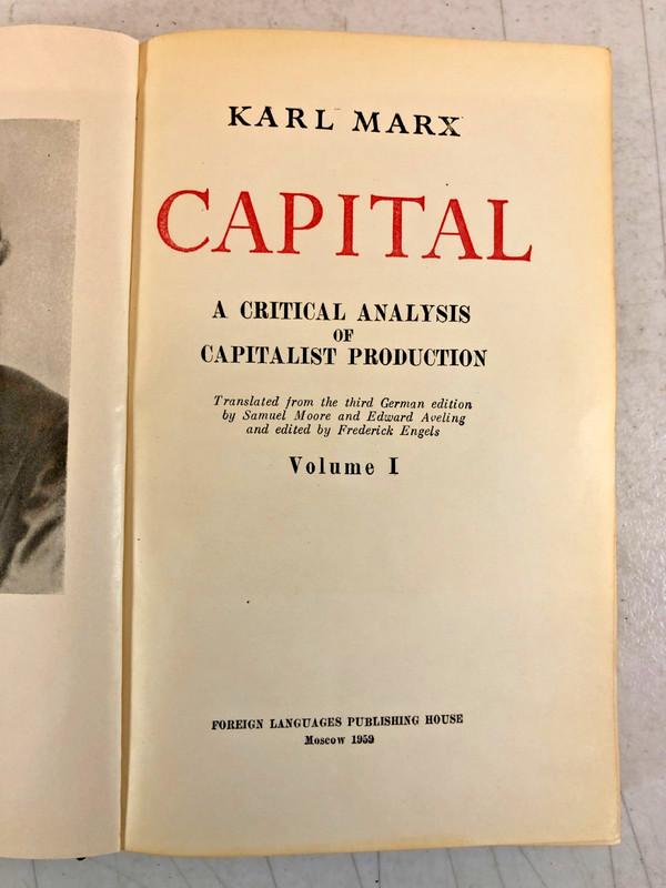 Karl Marx Capital, 3 volumes, 1957& 1959, Moscow, E-58 gallery