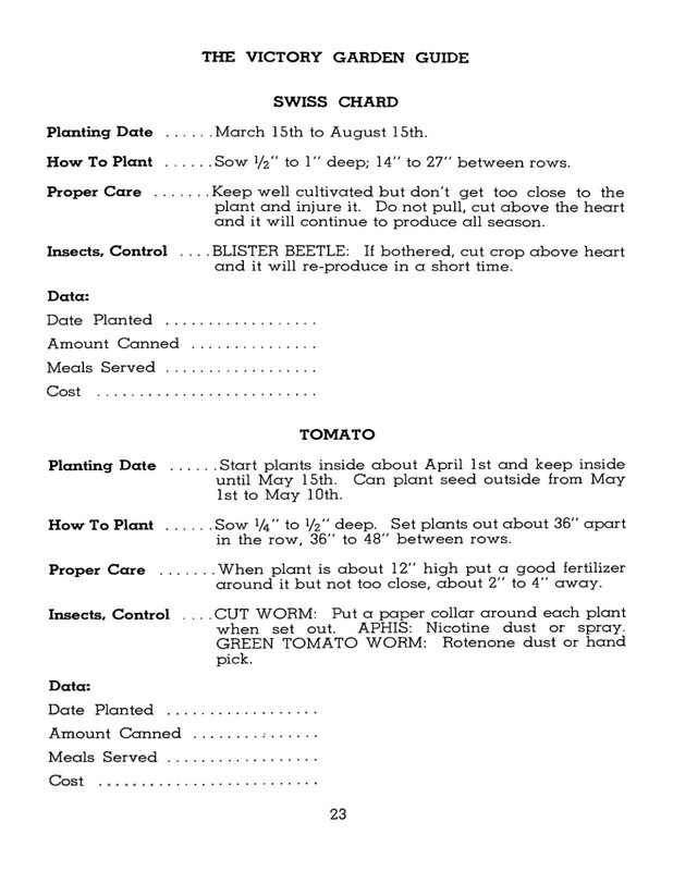 1944 The Victory Garden Guide 27 Page gallery