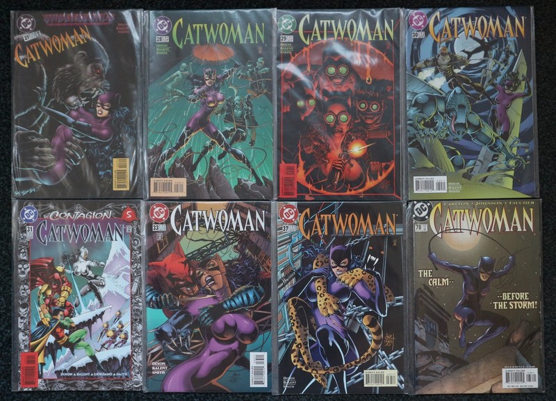 8 x DC Catwoman Comics 1996 + 2000 Issues # 27-31 33 37 78 VGC VF + Bagged