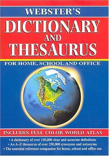 Websters Dictionary and Thesaurus 2002 Edition – Hardcover – VERY GOOD