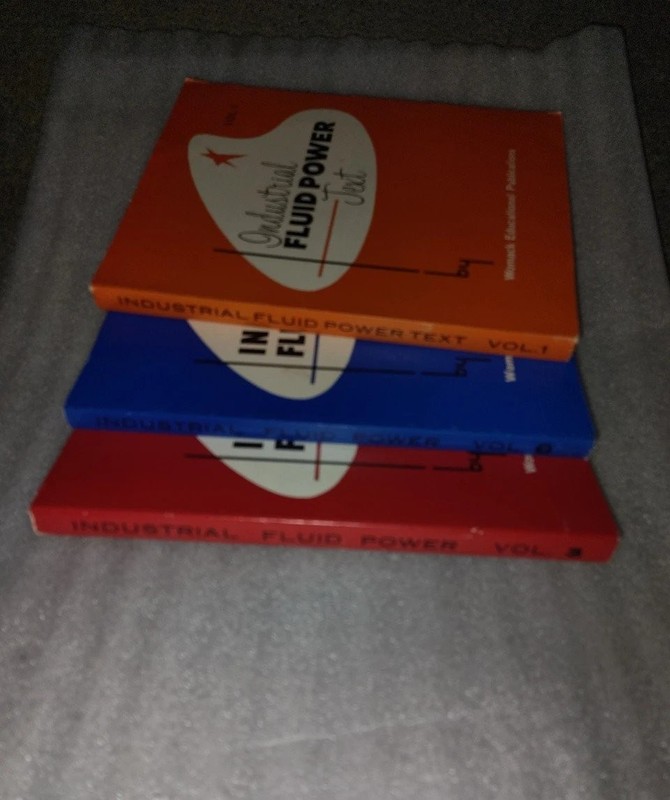 Industrial Fluid Power Text Volumes 1-3 Hedges Womack 1972 1979 Second Edition
