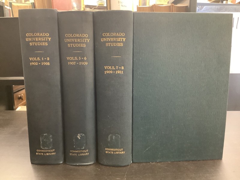 1902-11 University Of Colorado Studies Scientific Works 6 Vols. In 3 Illustrated