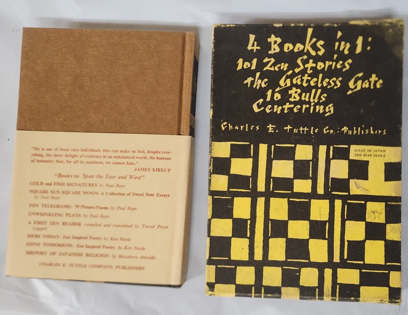 4 books in 1: 101 Zen Stories the gateless gate 10 bulls centering Japan 1970 gallery
