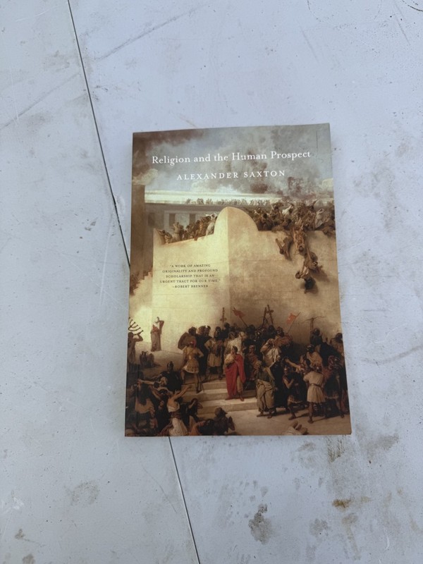 Religion and the Human Prospect by Saxton, Alexander rb5