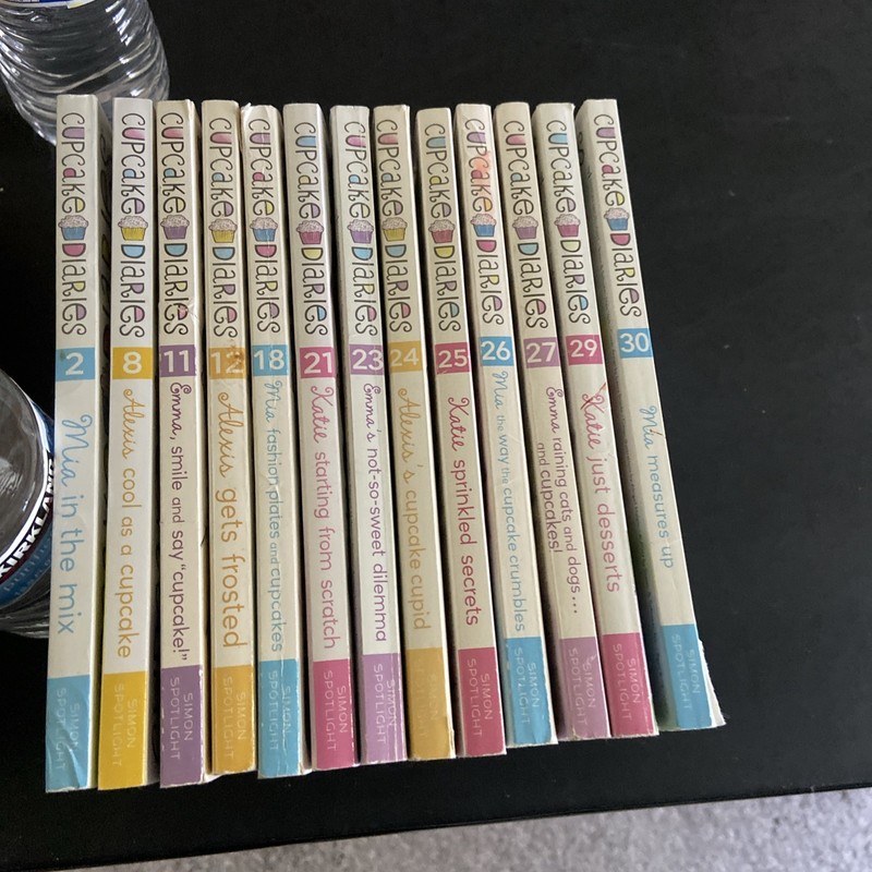 Cupcake Diaries By Coco Simon Lot Of 13 PBs Acceptable- VG Condition