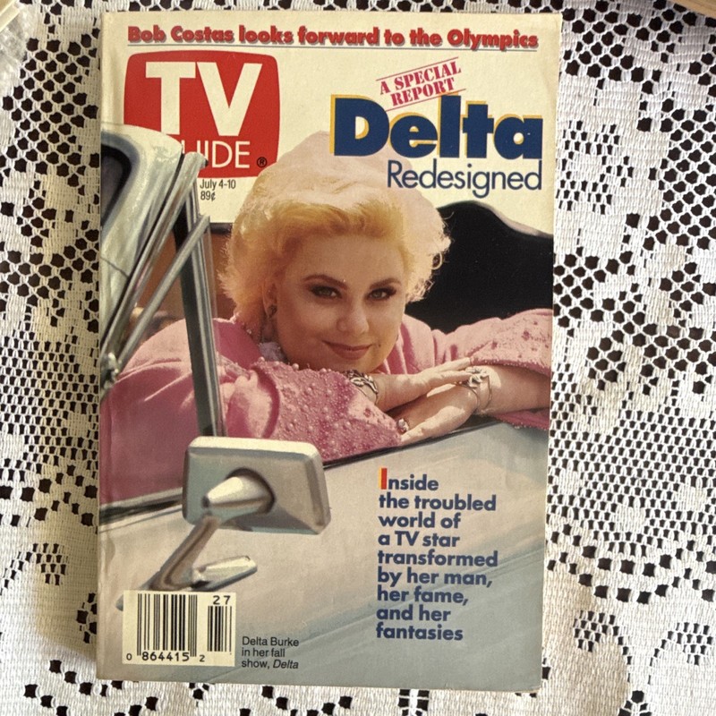 TV Guide July 4-10, 1992 Delta Burke Special Report Cover Movies & TV