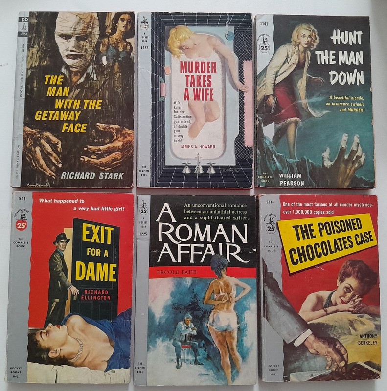 1950’s / 1960’s Mixed Lot of Paperbacks x6 Pocket Books NY 4 are 1st Printing