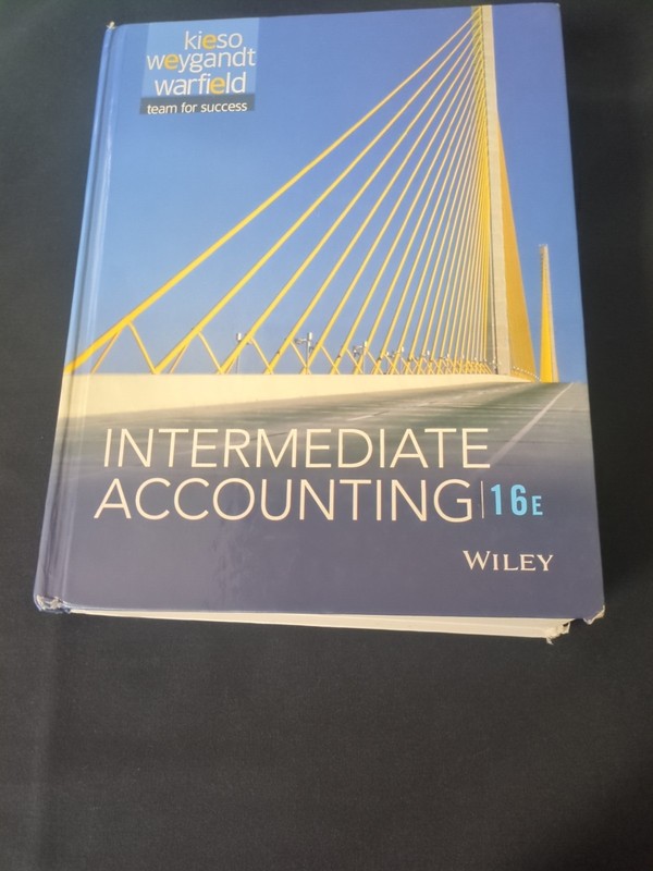 Intermediate Accounting 16e Kieso Edition by Wiley Hardcover Excellent Condition