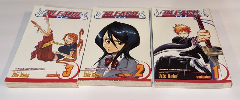 Bleach Manga Vol 1-3 English Graphic Novel Paperback