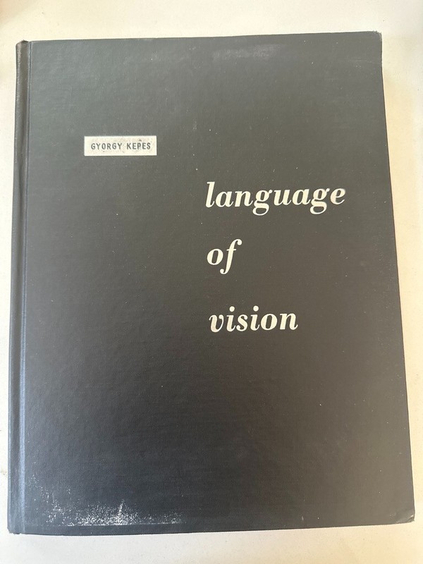 Language of Vision by Gyorgy Kepes – 1st Ed. 1944 Paul Theobald – Bauhaus Modern
