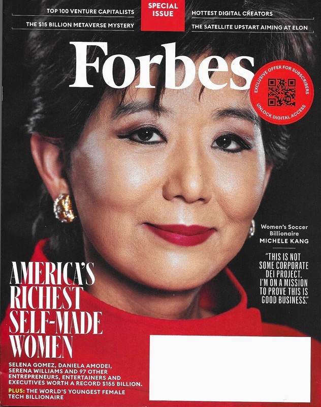 FORBES Magazine June /July 2025 MICHELLE KANG Cover