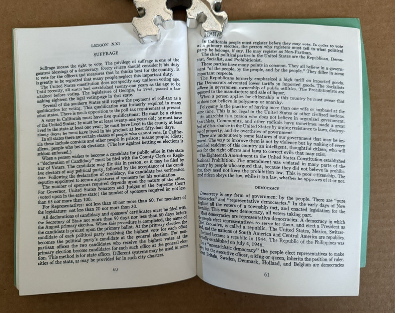 25 Lessons In Citizenship Book Hennessey Berkeley 1965 gallery